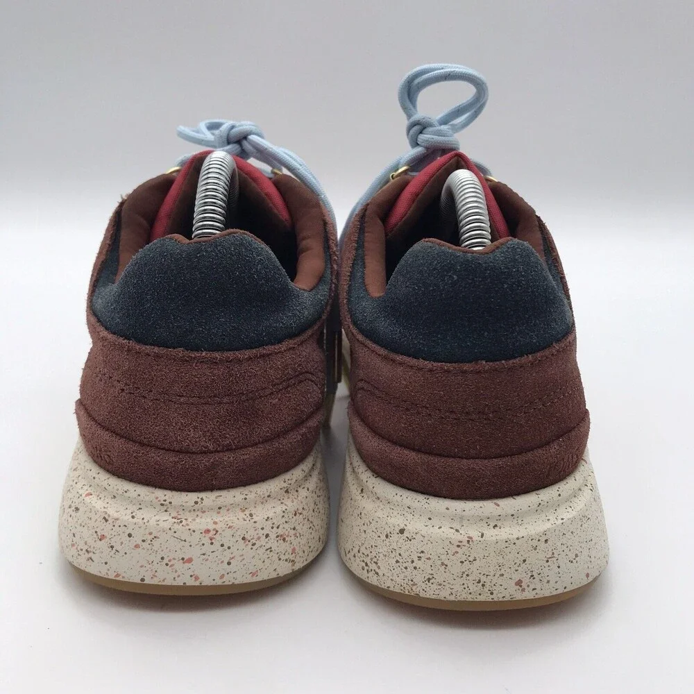 Toms Arroyo Poinsettia Red/Gold Women 7 Lace Up Sneakers Athletic Shoes 10014112